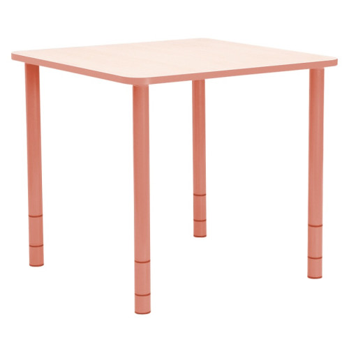 Table enfant carrée réglable - de 40 à 58 cm