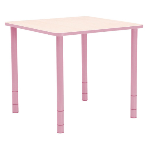 Table enfant carrée réglable - de 40 à 58 cm