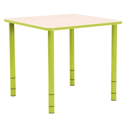 Table enfant carrée réglable - de 40 à 58 cm