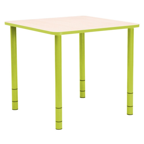 Table enfant carrée réglable - de 40 à 58 cm