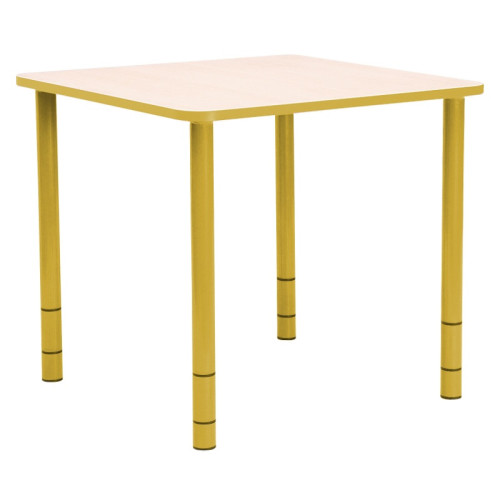 Table enfant carrée réglable - de 40 à 58 cm
