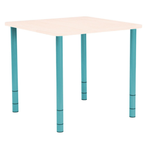 Table enfant carrée réglable - de 40 à 58 cm