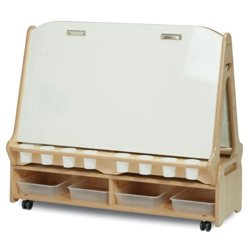 Chevalet mobile 4 enfants avec rangement