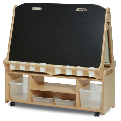 Chevalet mobile 4 enfants avec rangement