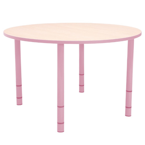 Table enfant ronde réglable - de 40 à 58 cm
