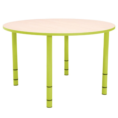Table enfant ronde réglable - de 40 à 58 cm