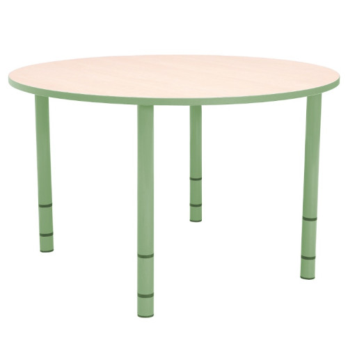 Table enfant ronde réglable - de 40 à 58 cm