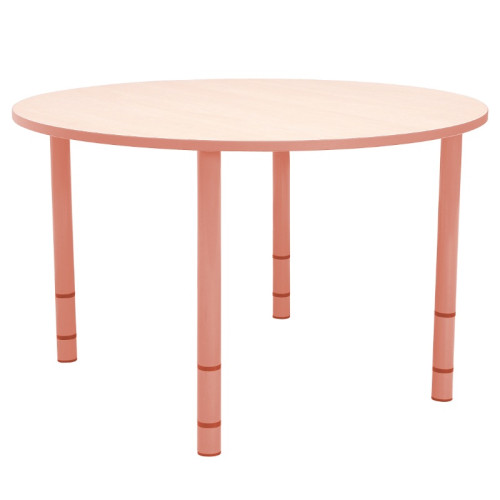 Table enfant ronde réglable - de 40 à 58 cm