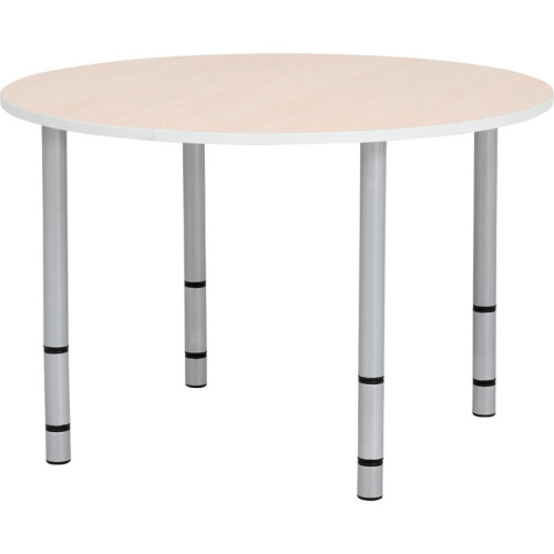 Table enfant ronde réglable - de 40 à 58 cm
