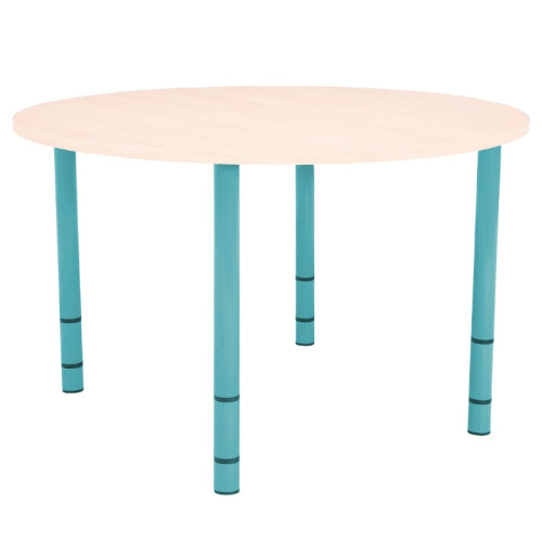 Table enfant ronde réglable - de 40 à 58 cm