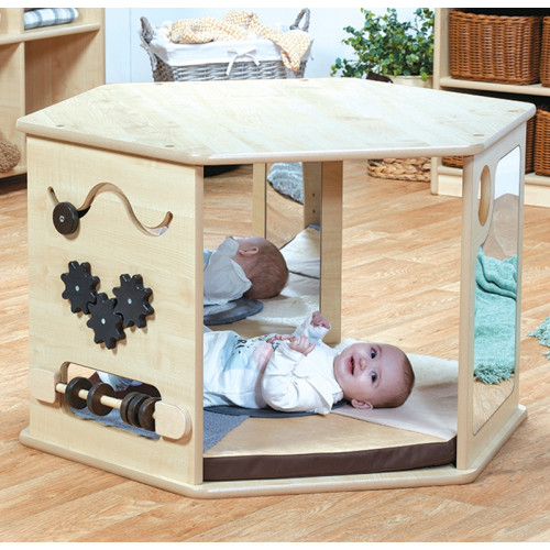 Ilot bébé avec miroirs sécurisés