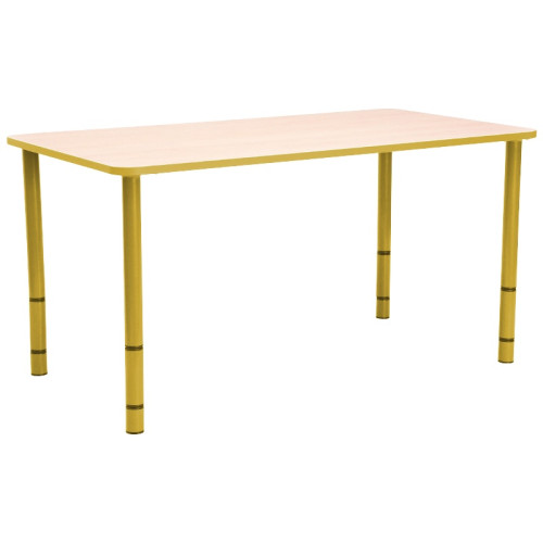 Table enfant rectangle réglable - de 40 à 58 cm