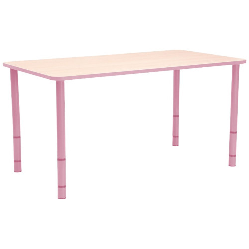 Table enfant rectangle réglable - de 40 à 58 cm