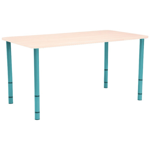Table enfant rectangle réglable - de 40 à 58 cm