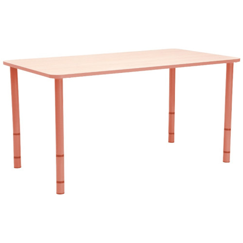 Table enfant rectangle réglable - de 40 à 58 cm