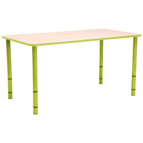 Table enfant rectangle réglable - de 40 à 58 cm