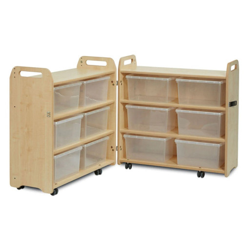 Armoire pliable avec bacs de rangement