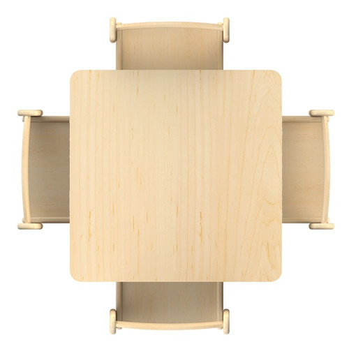 Petite table carré réglable Millhouse