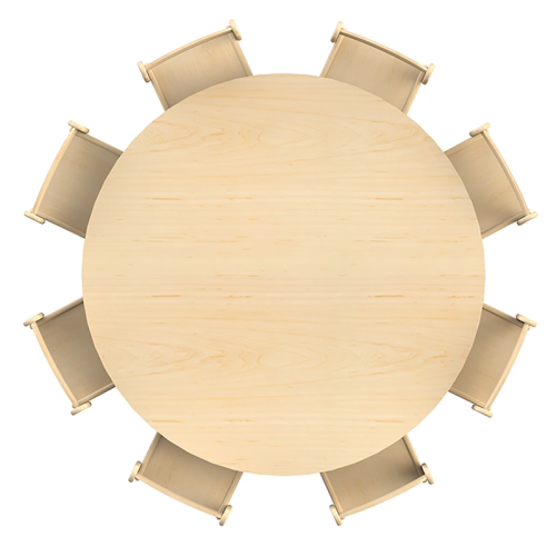 Table ronde enfant 120 cm en bois