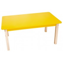 Table rectangulaire colorée - de 40 à 58 cm