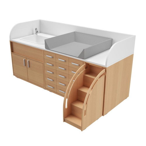 Meuble change bébé avec baignoire