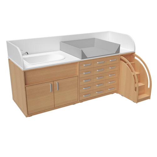 Meuble change bébé avec baignoire