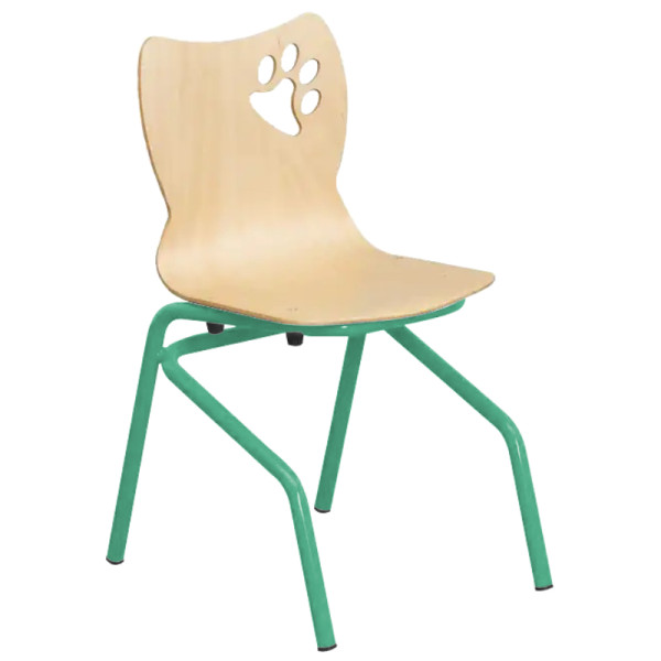 Chaise maternelle cantine décorée