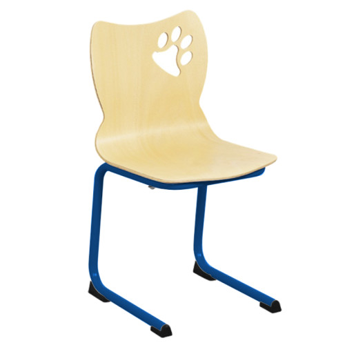 Chaise assise bois cantine enfant maternelle