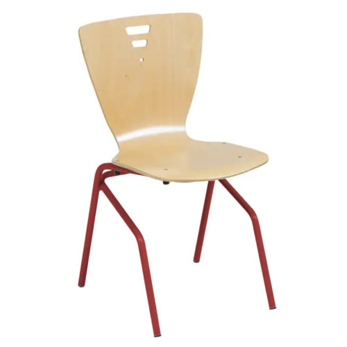 Chaise réfectoire appui sur table pieds aciers