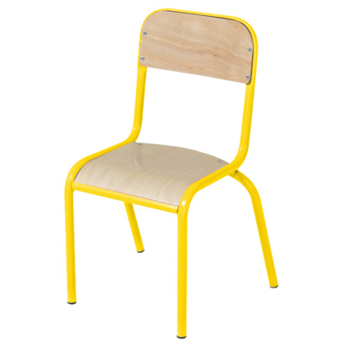 Chaise collège / lycée assise bois