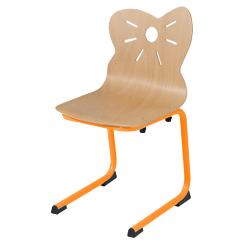 Chaise coque crèche appui sur table