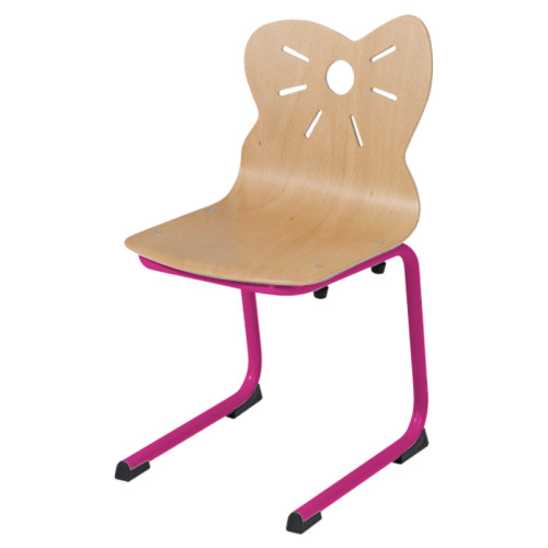 Chaise coque crèche appui sur table