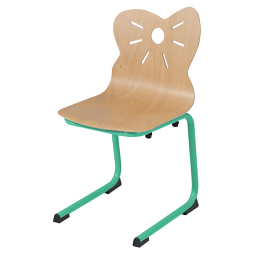 Chaise coque crèche appui sur table