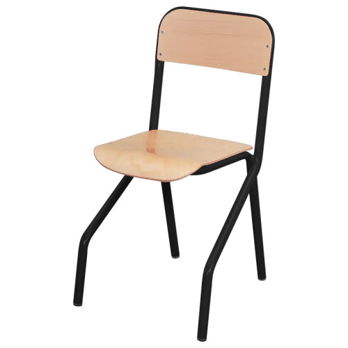 Chaise écolier epoxy noir