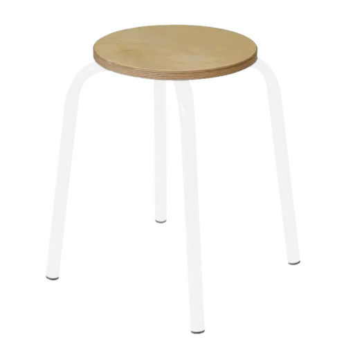 Tabouret collectivité empilable
