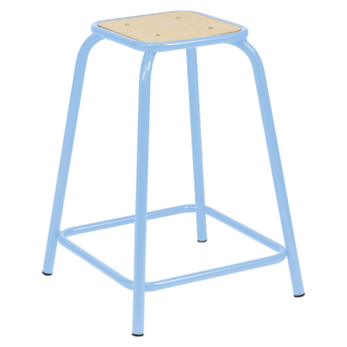 Tabouret écolier bleu clair