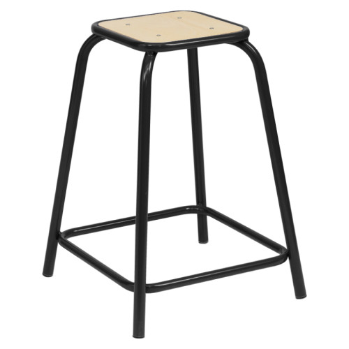 Tabouret scolaire laboratoire noir