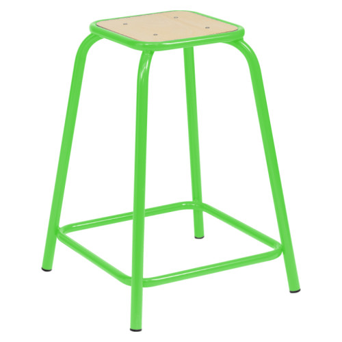 Tabouret haut collège vert anis