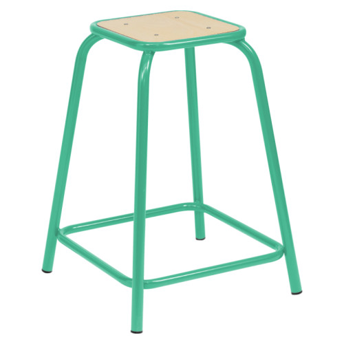 Tabouret haut collège vert pomme