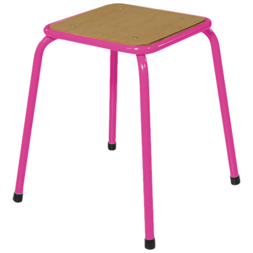 Tabouret collège fushia