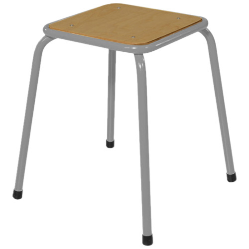 Tabouret collège gris