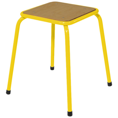 Tabouret scolaire bas jaune
