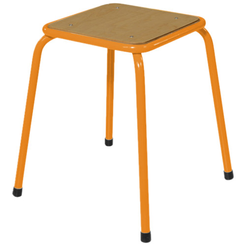 Tabouret lycée orange