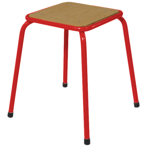Tabouret lycée rouge