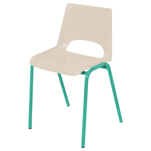 Chaise avec piètement vert pomme maternelle