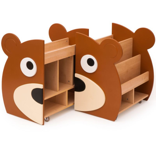 bibliothèque salle de classe motif ours