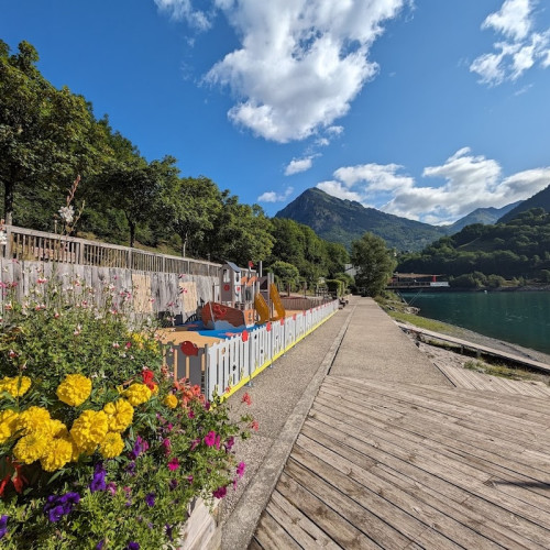 clôture pour aire de jeux extérieur thème océan