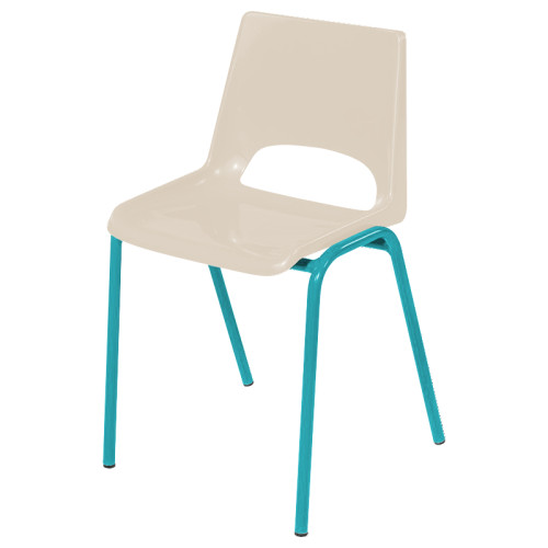 Chaise avec coque en plastique pour structure petite enfance