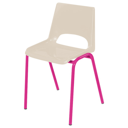 Chaise coque en plastique pour enfant en crèche