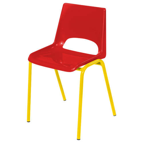 Chaise plastique coque rouge petite enfance